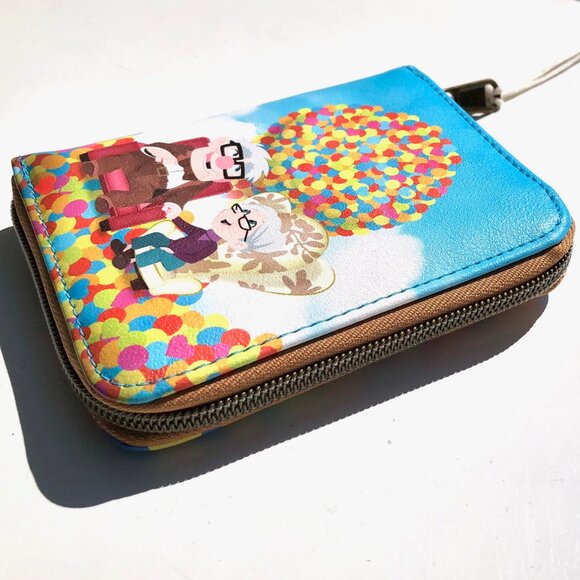 Loungefly Disney Pixar Up Carl & Ellie Balloons Mini Zip Wallet 32841514 NWT - Picture 6 of 7